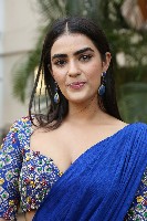Kavya Thapar Blue Saree Photos